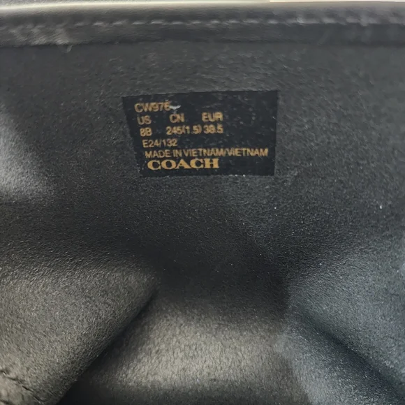 Coach Black Leather Engineer Moto Ankle Boots Buckle Straps Relaxed Slouchy 8 - Picture 7 of 12